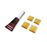 Rimblades Light Joining Clips & Glue - Secure your Rim Protectors | Joint Covers Pack of 4 - Available in 9 Colours (Yellow)