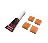 Rimblades Light Joining Clips & Glue - Secure your Rim Protectors | Joint Covers Pack of 4 - Available in 9 Colours (Orange)