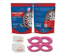 Rimblades Light Pink Alloy Wheel Protectors - Fits Up to 22” x 4 Wheels | 8 Colour Options | Easy DIY Fit | Protects Against Kerb Rash | Car Exterior Accessory