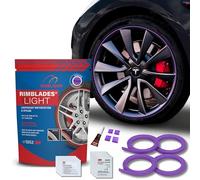 Rimblades Light Purple Alloy Wheel Protectors - Fits Up to 22” x 4 Wheels | For Flat Edge Wheels | 8 Colour Options | Easy DIY Fit | Car Exterior Accessory