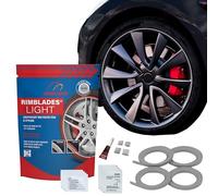 Rimblades Light Silver Alloy Wheel Protectors - For Flat Edge Wheels