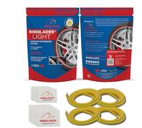 Rimblades Light Yellow Alloy Wheel Protectors - Fits Up to 22” x 4 Wheels | 8 Colour Options | Easy DIY Fit | Protects Against Kerb Rash | Car Exterior Accessory