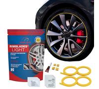 Rimblades Light Yellow Alloy Wheel Protectors - For Flat Edge Wheels