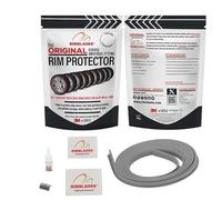 Rimblades Original Alloy Wheel Rim Protector - Single Strip (1 Wheel) - DIY Fit for Up to 24" Wheels - Durable Self-Adhesive Rim Protection - 9 Colours Available (Silver)