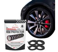 Rimblades Original Black Alloy Wheel Protectors - DIY | 9 Colours Available | Universal Fit for All Wheels | Durable Rim Guards | Car Wheel Scratch Protection | Rim Protection