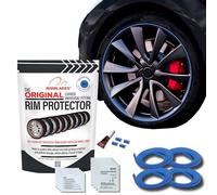 Rimblades Original Blue Alloy Wheel Protectors - 9 Colour Options | Fits Up to 22” x 4 Wheels | For Curved/Round Edge Wheels | Easy DIY Fit | Car Exterior Accessory