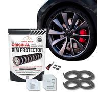 Rimblades Original Graphite Alloy Wheel Protectors - Fits Up to 22” x 4 Wheels | For Curved/Round Edge Wheels | 9 Colour Options | Easy DIY Fit | Car Exterior Accessory