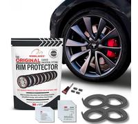 Rimblades Original Graphite Alloy Wheel Protectors - DIY | 9 Colours Available | Universal Fit for All Wheels | Durable Rim Guards | Car Wheel Scratch Protection | Rim Protection