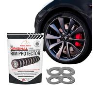 Rimblades Original Grey Alloy Wheel Protectors - Fits Up to 24” x 4 Wheels | 9 Colour Options | Easy DIY Fit | Protects Against Kerb Rash | Car Exterior Accessory