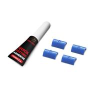 Rimblades Original Joining Clips & Glue - Secure your Rim Protectors | Joint Covers Pack of 4 - Available in 9 Colours (Blue)