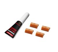 Rimblades Original Joining Clips & Glue - Secure your Rim Protectors | Joint Covers Pack of 4 - Available in 9 Colours (Orange)