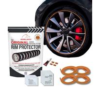 Rimblades Original Orange Alloy Wheel Protectors - Fits Up to 22” x 4 Wheels | For Curved/Round Edge Wheels | 9 Colour Options | Easy DIY Fit | Car Exterior Accessory