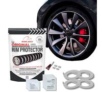 Rimblades Original White Alloy Wheel Protectors - 9 Colour Options | Fits Up to 22” x 4 Wheels | For Curved/Round Edge Wheels | Easy DIY Fit | Car Exterior Accessory
