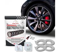 Rimblades Original White Alloy Wheel Protectors - DIY | 9 Colours Available | Universal Fit for All Wheels | Durable Rim Guards | Car Wheel Scratch Protection | Rim Protection