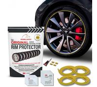 Rimblades Original Yellow Alloy Wheel Protectors - Fits Up to 24” x 4 Wheels | For Curved/Round Edge Wheels | 9 Colour Options | Easy DIY Fit | Car Exterior Accessory