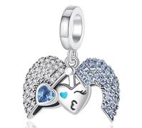 Rimgoris 925 Sterling Silver Pendants Charm for Women Bracelets Openable Heart Full Diamond Happy Expression 5A Cubic Zirconia Halloween Charms for Women
