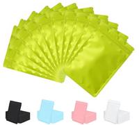 Rimiko 100pcs Resealable Opaque Ziplock Bags, Reusable Flat Small Mylar Bag, Aluminum Foil Sample Bags with Matte Color Packaging for Food Storage (Green, 4.7"x 7.9")