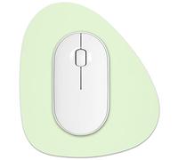 Rimilak Small Mouse Pad 6 x 7 Inch, Irregular Mini Mouse Pad with Non-Slip Rubber Base, Waterproof Compact Mouse Mat for Laptop Computer Wireless Mouse Keyboard Home Office Travel, Green