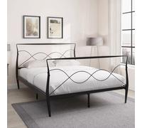 Gfw Rimini Metal Bedstead 150Cm Black