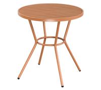 Core Products Round Plastic Garden Bistro Table, Terracotta