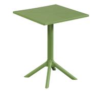 Rimini Square Garden Bistro Table, Plastic Outdoor Dining, Weather Resistant