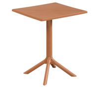 Rimini Square Garden Bistro Table, Plastic Outdoor Dining, Weather Resistant