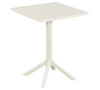 Rimini Square Garden Bistro Table, Plastic Outdoor Dining, Weather Resistant