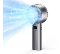 RIMIRICO Hand Held Fan, 100 Speeds Portable Fast Cooling Handheld Fans for Women & Men, 5200mAh Rechargeable LED Display Mini Powerful Personal Fan for Outdoor Travel Home Office (Black)