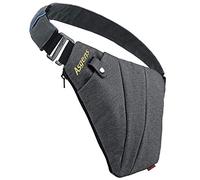 RIMIX Multi-purpose Anti-thief Hidden Security Bag Underarm Shoulder Armpit Messenger bag Sports Leisure Chest Bag Portable Backpack for Phone Money Passport Tactical Bag (Grey / For Right Handed)