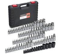 RIMKOLO 92-Piece Allen and Torx Bit Socket Set, 1/4" 3/8" and 1/2" Drive Torx/Tamper Proof Torx/Hex SAE & Metric Bit Set