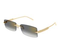Cartier Unisex Sunglass CT0604S - Frame color: Gold, Lens color: Grey