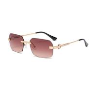 Rimless Sunglasses for Women Men Shape Travelling