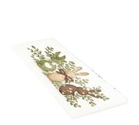 Rimmean 1/2pc Cartoon Rabbit Carpet Three Rabbits Printed Kitchen Long Illustration Style Bedroom Living Room Entrance Door Mat(40X120CM)
