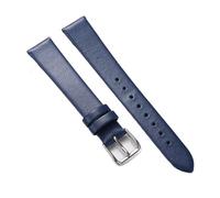 Rimmean 1pc 10mm 12mm 14mm 16mm Universal Leather Strap Women WatchBand Soft Bracelet Men Wristbelt(Blue,12mm)