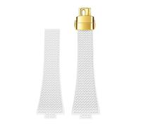 Rimmean 1pc 11mm 12mm Strap 35mm 40mm Women Men Release Watch Band Accessories(White gold,12mm)