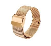 Rimmean 1pc 18mm 20mm 22mm Release Stainless Steel 0.6 Line Mesh Bands Watch Strap Replacement For Universal Bracelet(Gold,18mm)