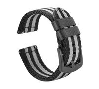 Rimmean 1pc 18mm 20mm 22mm Watch Strap Men Sport Replacement Band Bracelet For S3 GT 2 Pro 46mm GTR 47mm(Black grey 2,20mm)