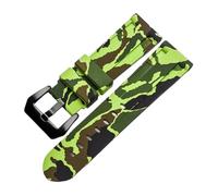 Rimmean 1pc 20mm 22mm 24mm 26mm Universal Camo Blue Grey Watch Band Straps Wristwatch Belt Accessories(Camo Green Black,20mm)