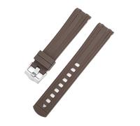 Rimmean 1pc 20mm Watch Bands For Moonswatch Bracelet Soft Strap Belt(BROWN)