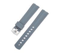 Rimmean 1pc 20mm Watch Bands For Moonswatch Bracelet Soft Strap Belt(GRAY)