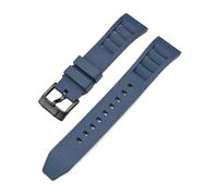 Rimmean 1pc 22/24mm FKM Strap For Release Fluoro Watch Band Bracelet For Swatch X MoonSwatch(Royal blue02,24mm)