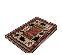 Rimmean 1pc A Patchwork Carpet With Deer As Theme Anti Slip Retro Patterned Office Chair Cushion A Decorative Gift For Animal(3,40X60cm)