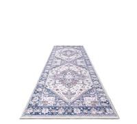 Rimmean 1pc Bohemian Flannel Carpet Kitchen Retro Corridor Floor Large Area Sofa Waterproof Home Decoration(FLR 4,50X160CM 1.6X5.3FT)