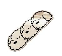 Rimmean 1pc Cartoon Dog Shape Imitation Cashmere Carpet Bedside Rugs For Live Room Coffee Table Sofa Soft Machine Wash(FYR4,50X160CM 1.6X5.3FT)