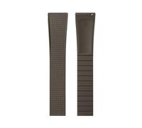 Rimmean 1pc Design CTS Fluororubber Watch Band Strap 20/22mm Release Butterfly Buckle(Brown,22mmWith Buckle)