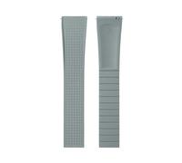 Rimmean 1pc Design CTS Fluororubber Watch Band Strap 20/22mm Release Butterfly Buckle(Light grey,20mmWith Buckle)