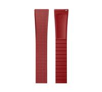 Rimmean 1pc Design CTS Fluororubber Watch Band Strap 20/22mm Release Butterfly Buckle(Red,20mmWith Buckle)