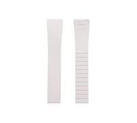 Rimmean 1pc Design CTS Fluororubber Watch Strap 18mm 19mm 20mm 21mm 22mm Release Bands(White,19mm)