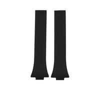 Rimmean 1pc FKM Release Watch Band 11mm 12mm For PRX T137.407/T137.410 Fluororubber Replacement Strap Bracelet(Black-No Buckle,12mm)