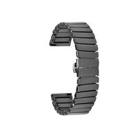 Rimmean 1pc For IWC IW326905/IW326905 Ceramic Watch Strap Black And White Concave-Convex Interface Men Band 20mm 21mm 22mm Bracelet (B-Adapter-Black,20mm)